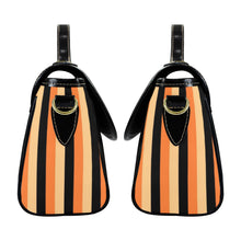 Load image into Gallery viewer, Stripes Multi-Function Satchel-Black (Model 1740)