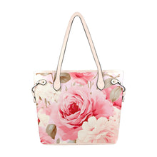 Load image into Gallery viewer, Rose Clover Canvas Tote Bag (Model 1661)
