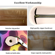 Load image into Gallery viewer, Leopard Print Clover Canvas Tote Bag (Model 1661)