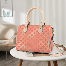 Load image into Gallery viewer, Peach Cute Boston Leather Handbag-Khaki Handle (Model 1746)