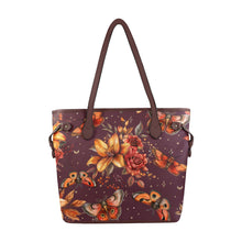 Load image into Gallery viewer, Floral Clover Canvas Tote Bag (Model 1661)