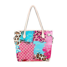Load image into Gallery viewer, Patchwork Clover Canvas Tote Bag (Model 1661)