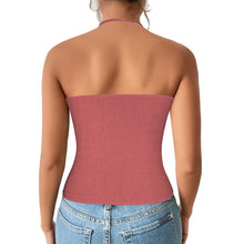 Load image into Gallery viewer, Beauty Women's V-Neck Halter Top (Model T83)