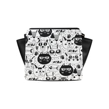 Load image into Gallery viewer, Cat Faces Bag Satchel Bag (Model 1635)