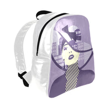 Load image into Gallery viewer, Purple Multi-Pockets Backpack (Model 1636)