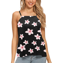 Load image into Gallery viewer, Pink Flowers Loose Fit Halter Neck Top (Model T68)