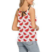 Load image into Gallery viewer, Watermelon Digital Loose Fit Halter Neck Top (Model T68)