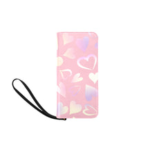 Load image into Gallery viewer, Pink Heart Women's Clutch Purse (Model 1637)