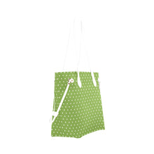 Load image into Gallery viewer, GREEN Dots Clover Canvas Tote Bag (Model 1661)