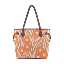 Load image into Gallery viewer, Peach Fuzz Cute Clover Canvas Tote Bag (Model 1661)