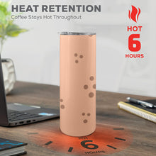 Load image into Gallery viewer, Peach Fuzz Sip 20oz Tall Skinny Tumbler with Lid and Straw