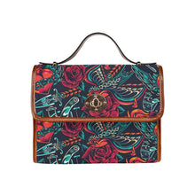 Load image into Gallery viewer, tattoo Waterproof Canvas Bag-Brown (All Over Print) (Model 1641)