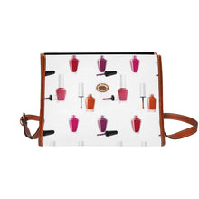 Load image into Gallery viewer, Nail Polish Waterproof Canvas Bag-Brown (All Over Print) (Model 1641)