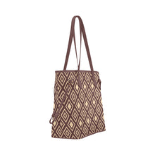 Load image into Gallery viewer, Plaids-brown-patterns Clover Canvas Tote Bag (Model 1661)