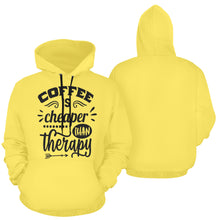Load image into Gallery viewer, Coffee is cheaper 2 All Over Print Hoodie for Unisex (USA Size) (Model H13)