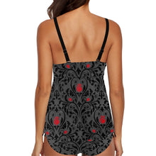 Load image into Gallery viewer, vampire romance Chest Drawstring Swim Dress (Model S30)