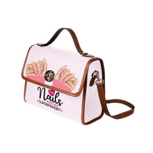 Load image into Gallery viewer, I Do Nails both sides Waterproof Canvas Bag-Brown (All Over Print) (Model 1641)