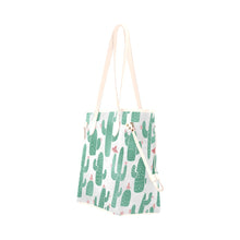 Load image into Gallery viewer, Cactus Clover Canvas Tote Bag (Model 1661)