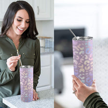 Load image into Gallery viewer, Animal iridescent 20oz Tall Skinny Tumbler with Lid and Straw