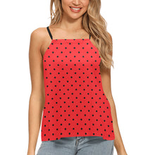 Load image into Gallery viewer, Watermelon Dots Loose Fit Halter Neck Top (Model T68)