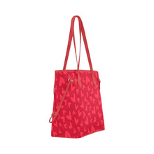 Load image into Gallery viewer, Heart Red Clover Canvas Tote Bag (Model 1661)