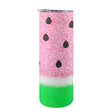 Load image into Gallery viewer, Watermelon 20oz Tall Skinny Tumbler with Lid and Straw