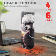Load image into Gallery viewer, Poodle 20oz Tall Skinny Tumbler with Lid and Straw