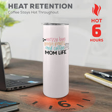 Load image into Gallery viewer, Messy Bun Yoga Pants 20oz Tall Skinny Tumbler with Lid and Straw