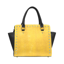 Load image into Gallery viewer, Yellow Beauty Rivet Shoulder Handbag (Model 1645)