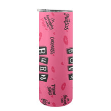Load image into Gallery viewer, Burn Book 20oz Tall Skinny Tumbler with Lid and Straw
