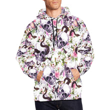 Load image into Gallery viewer, Skullz All Over Print Hoodie for Unisex   (USA Size) (Model H13)