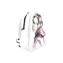 Load image into Gallery viewer, Hoodie Girl School Backpack (Model 1601)(Small)