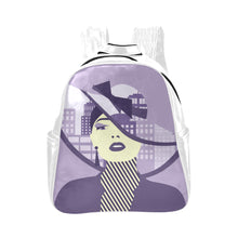Load image into Gallery viewer, Purple Multi-Pockets Backpack (Model 1636)