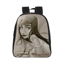 Load image into Gallery viewer, Dark Mermaid School Backpack (Model 1601)(Small)