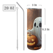 Load image into Gallery viewer, Boo 20oz Tall Skinny Tumbler with Lid and Straw