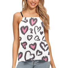 Load image into Gallery viewer, Heart Leopard Loose Fit Halter Neck Top (Model T68)