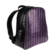 Load image into Gallery viewer, Goth Stripes Multi-Pockets Backpack (Model 1636)