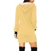 Load image into Gallery viewer, Bee All Over Print Hoodie Mini Dress (Model H27)