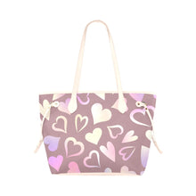 Load image into Gallery viewer, Hearts Clover Canvas Tote Bag (Model 1661)