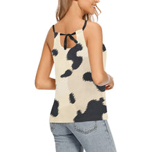 Load image into Gallery viewer, Cow Print Loose Fit Halter Neck Top (Model T68)