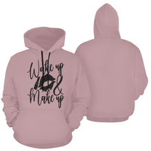 Load image into Gallery viewer, Wake Up Make Up All Over Print Hoodie for unisex (USA Size) (Model H13)