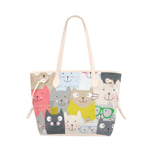 Load image into Gallery viewer, Lots of cats Clover Canvas Tote Bag (Model 1661)