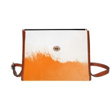 Load image into Gallery viewer, Orange Waterproof Canvas Bag-Brown (All Over Print) (Model 1641)