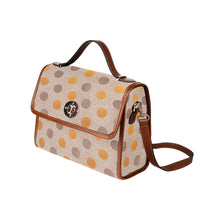 Load image into Gallery viewer, Dotti Waterproof Canvas Bag-Brown (All Over Print) (Model 1641)