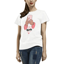 Load image into Gallery viewer, Nails All Over Print T-Shirt for Women (USA Size) (Model T40)