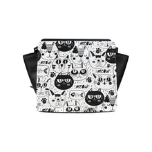 Load image into Gallery viewer, Cat Faces Bag Satchel Bag (Model 1635)