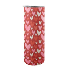Load image into Gallery viewer, Heart 20oz Tall Skinny Tumbler with Lid and Straw