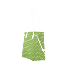 Load image into Gallery viewer, GREEN Dots Clover Canvas Tote Bag (Model 1661)