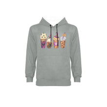 Load image into Gallery viewer, Halloween Drinks Fleece Hoodie w/ White Lining Hood (Model H55)