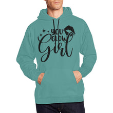 Load image into Gallery viewer, You Glow Girl All Over Print Hoodie for unisex (USA Size) (Model H13)